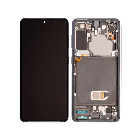 Touch+Display+Frame Samsung Galaxy S21 5G 2021/G991 Service Pack Cinza Fantasma